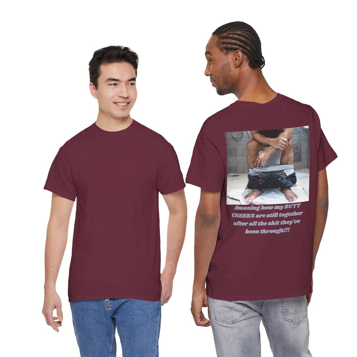 Still Together Bathroom Humor Tee – Back Print | Intuition Within
