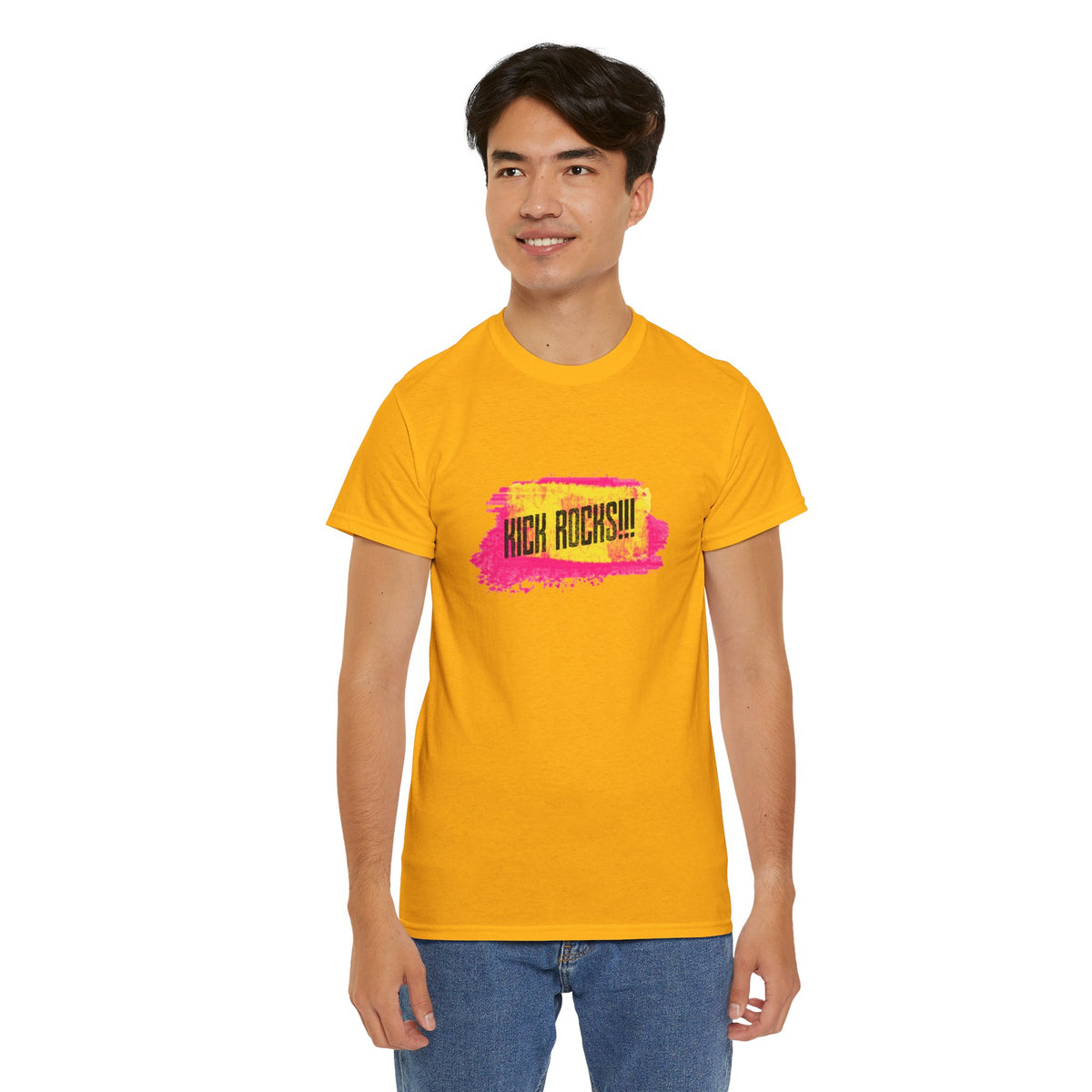 Kick Rocks Brushstroke Tee – Front Print | Intuition Within