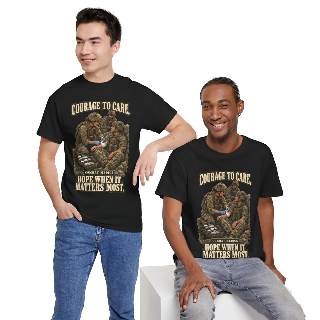 Courage to Care Combat Medic T-Shirt | Military Tribute