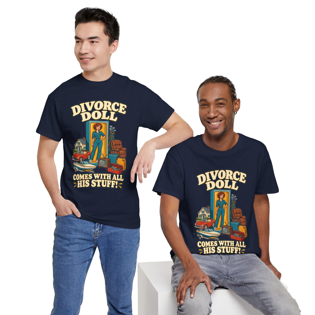 Comes With All His Stuff Funny Divorce T-Shirt