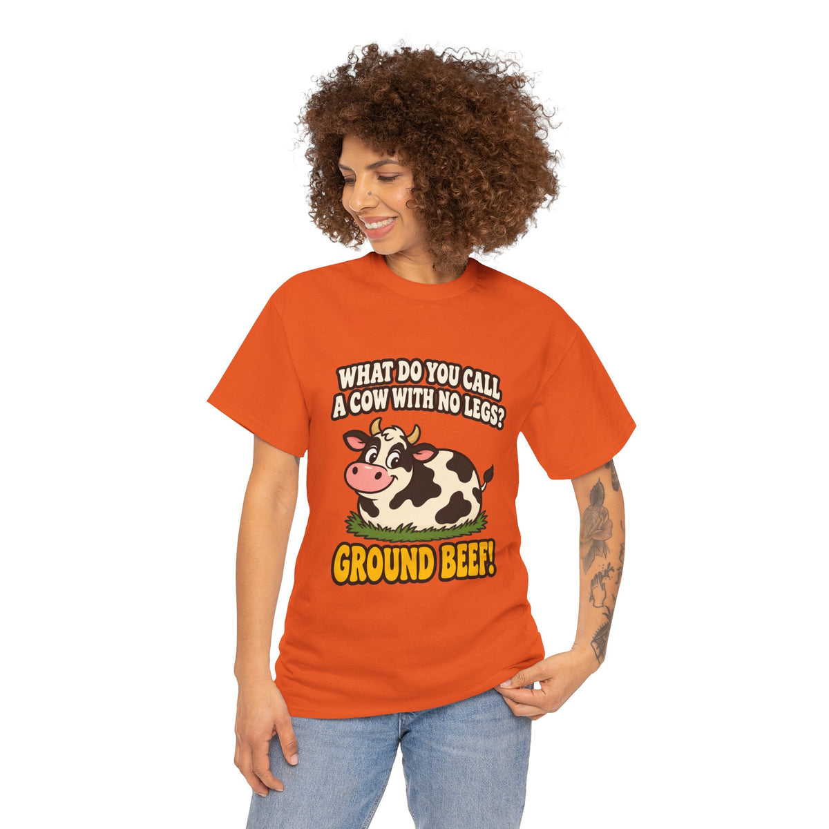 Ground Beef Cow Pun T-Shirt | Dad Joke Humor