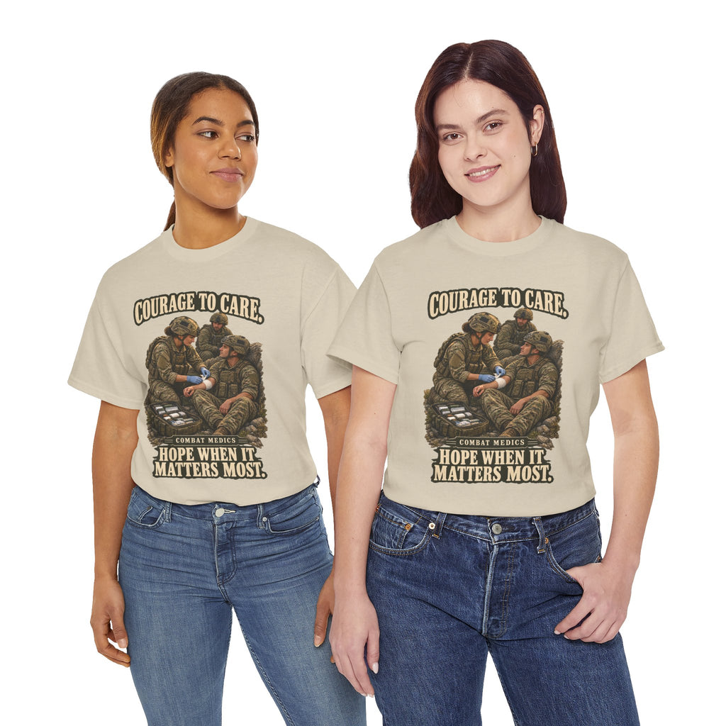 Courage to Care Combat Medic T-Shirt | Military Tribute