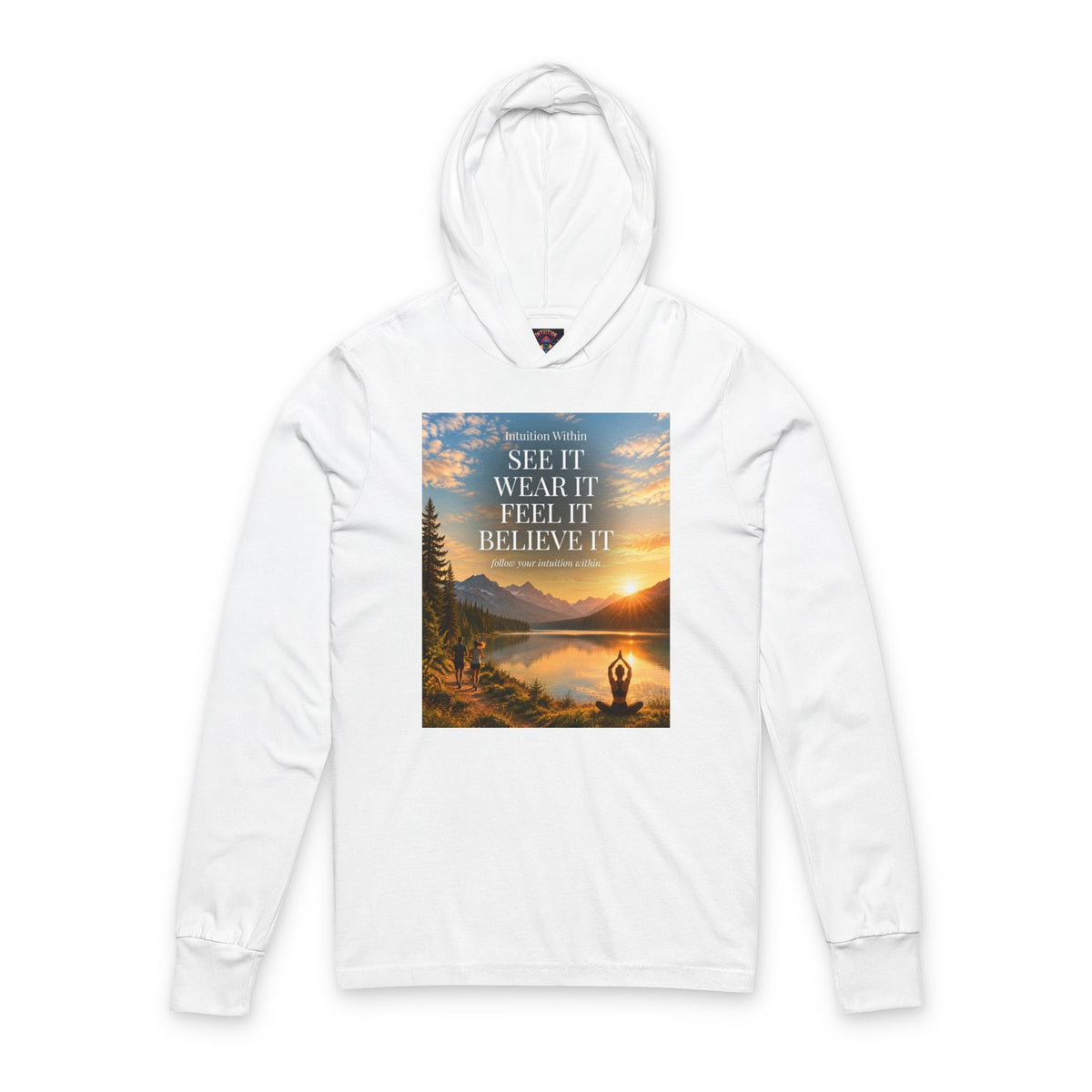 Intuition Within Signature Hooded Long Sleeve Tee | Believe It