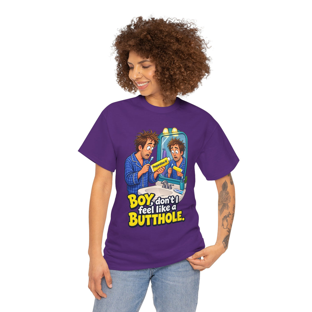 Feel Like a Butthole T-Shirt | Funny Bathroom Humor