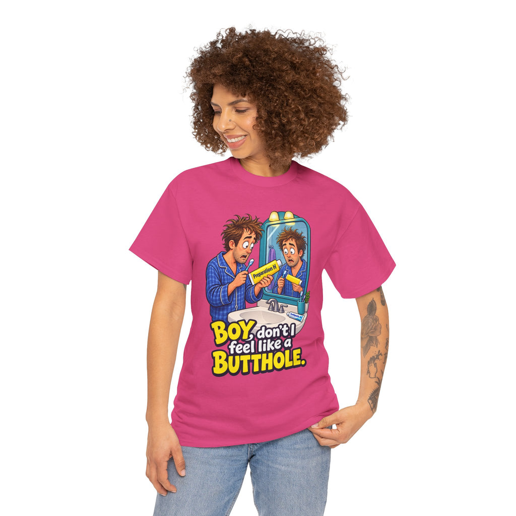 Feel Like a Butthole T-Shirt | Funny Bathroom Humor