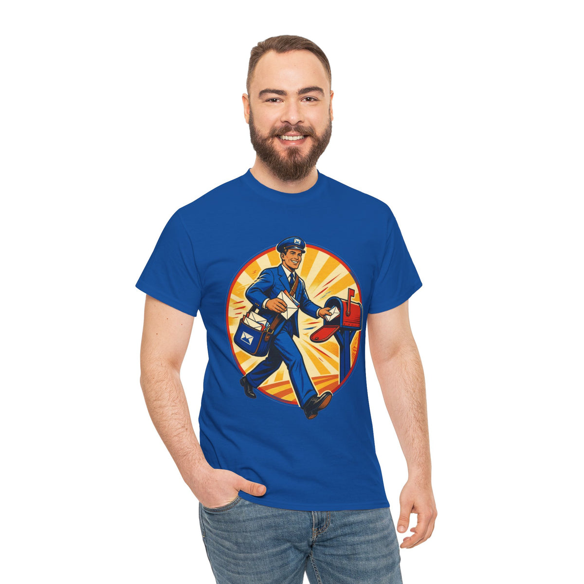 Male Mail Carrier Retro Tribute Tee