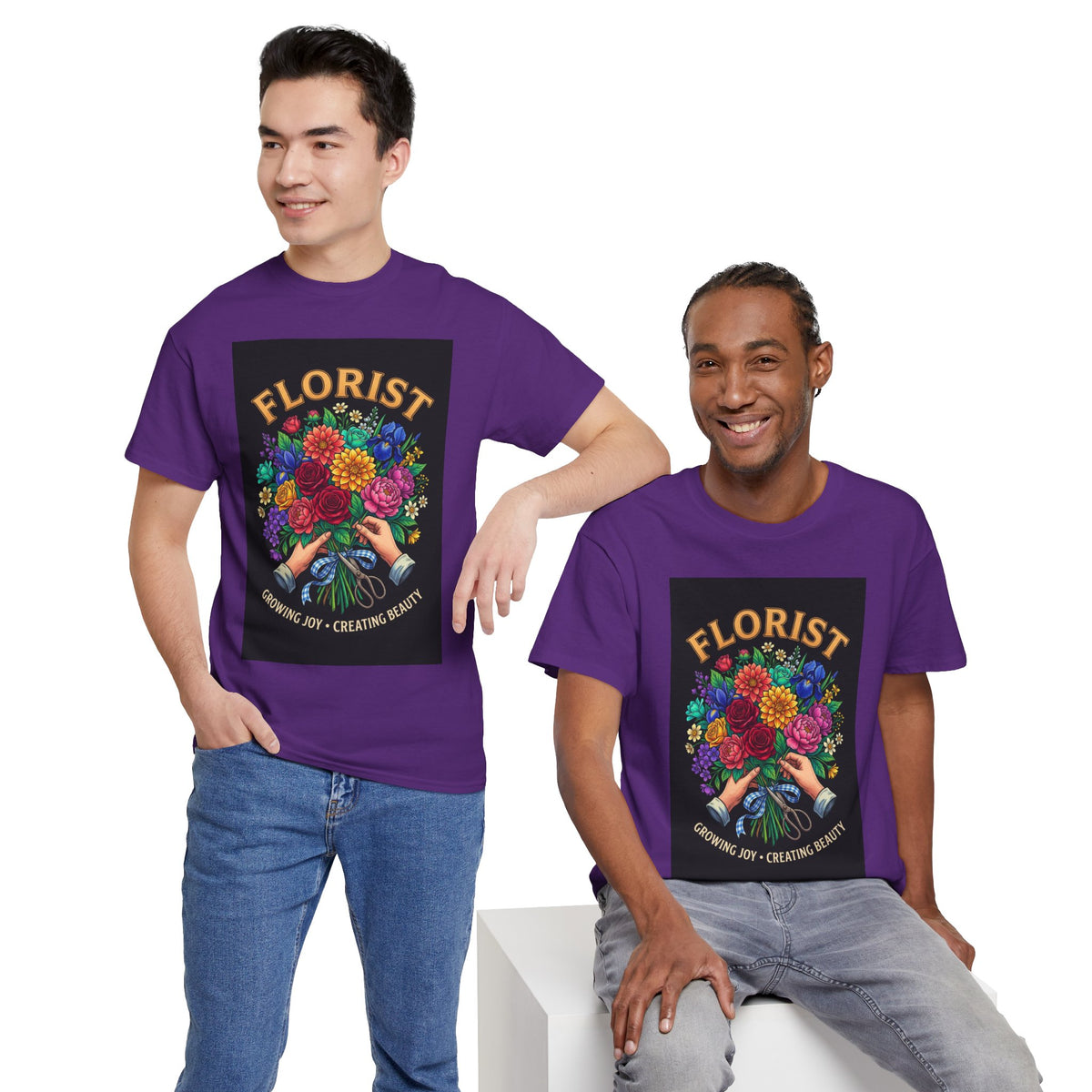 Growing Joy, Creating Beauty Florist T-Shirt