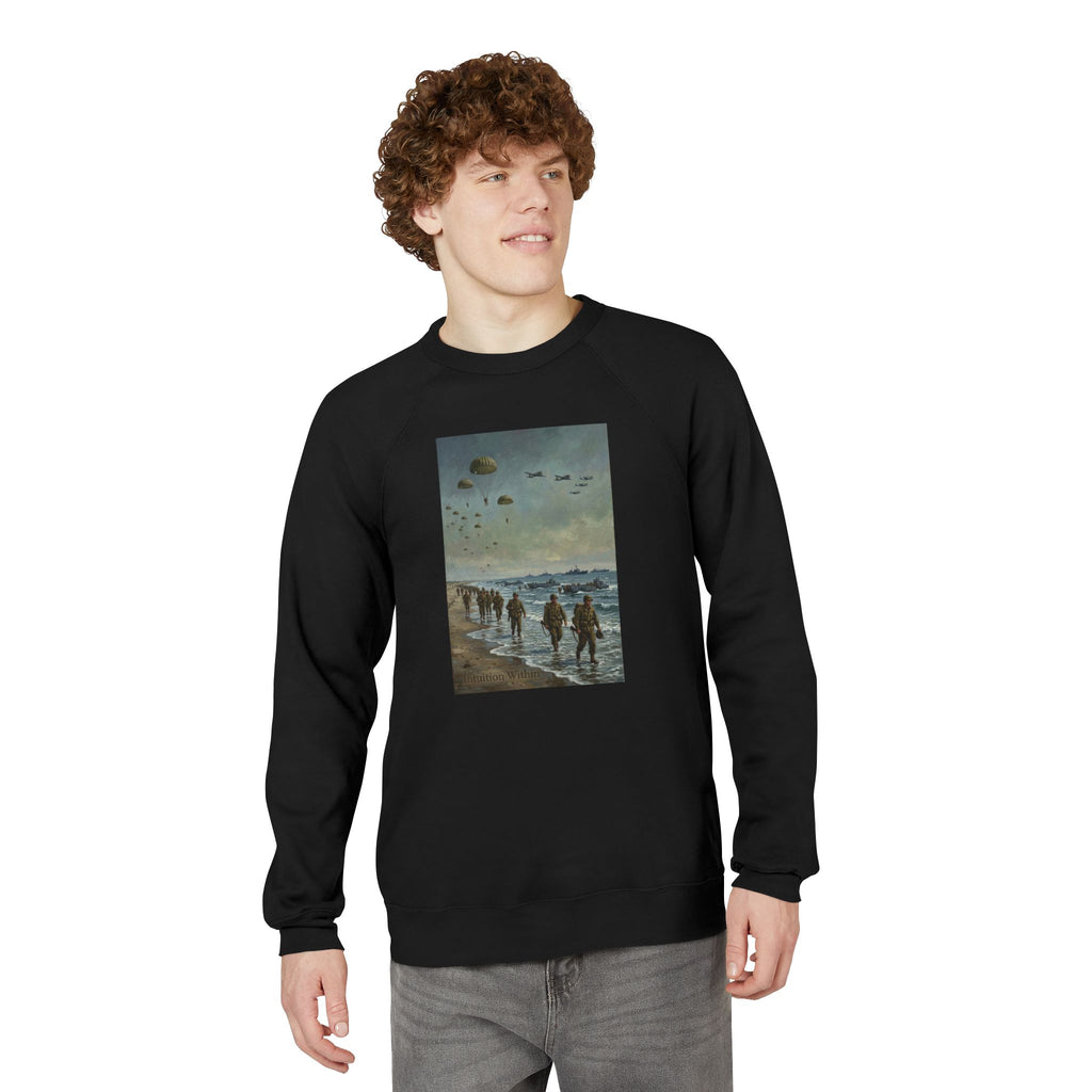 Intuition Within Military Signature Bella+Canvas Sweatshirt | Beach Landing Tribute