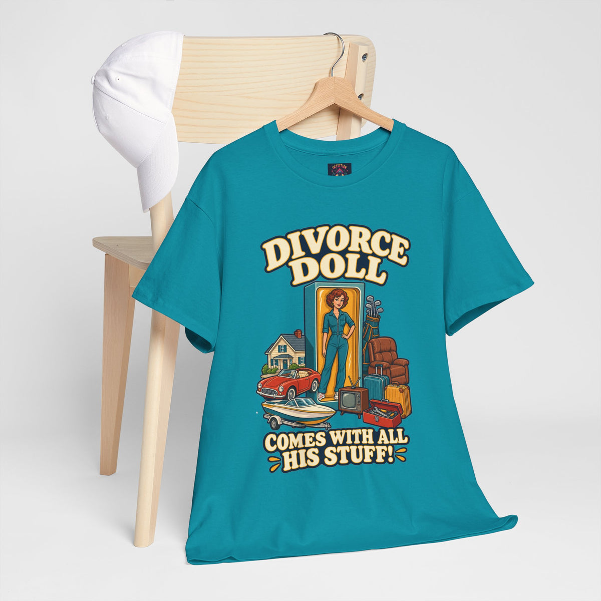 Comes With All His Stuff Funny Divorce T-Shirt