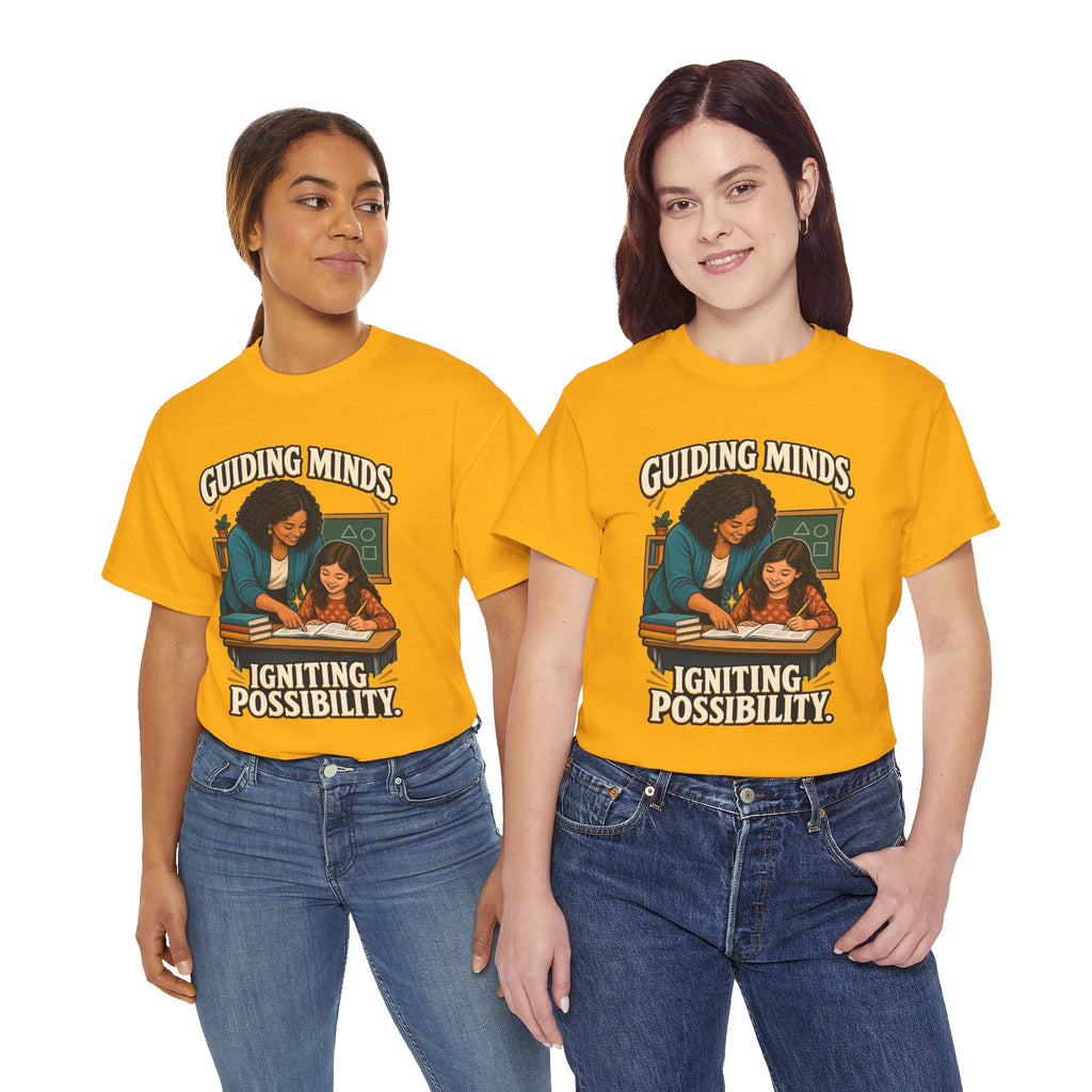 Guiding Minds, Igniting Possibility T-Shirt | Teacher Tribute