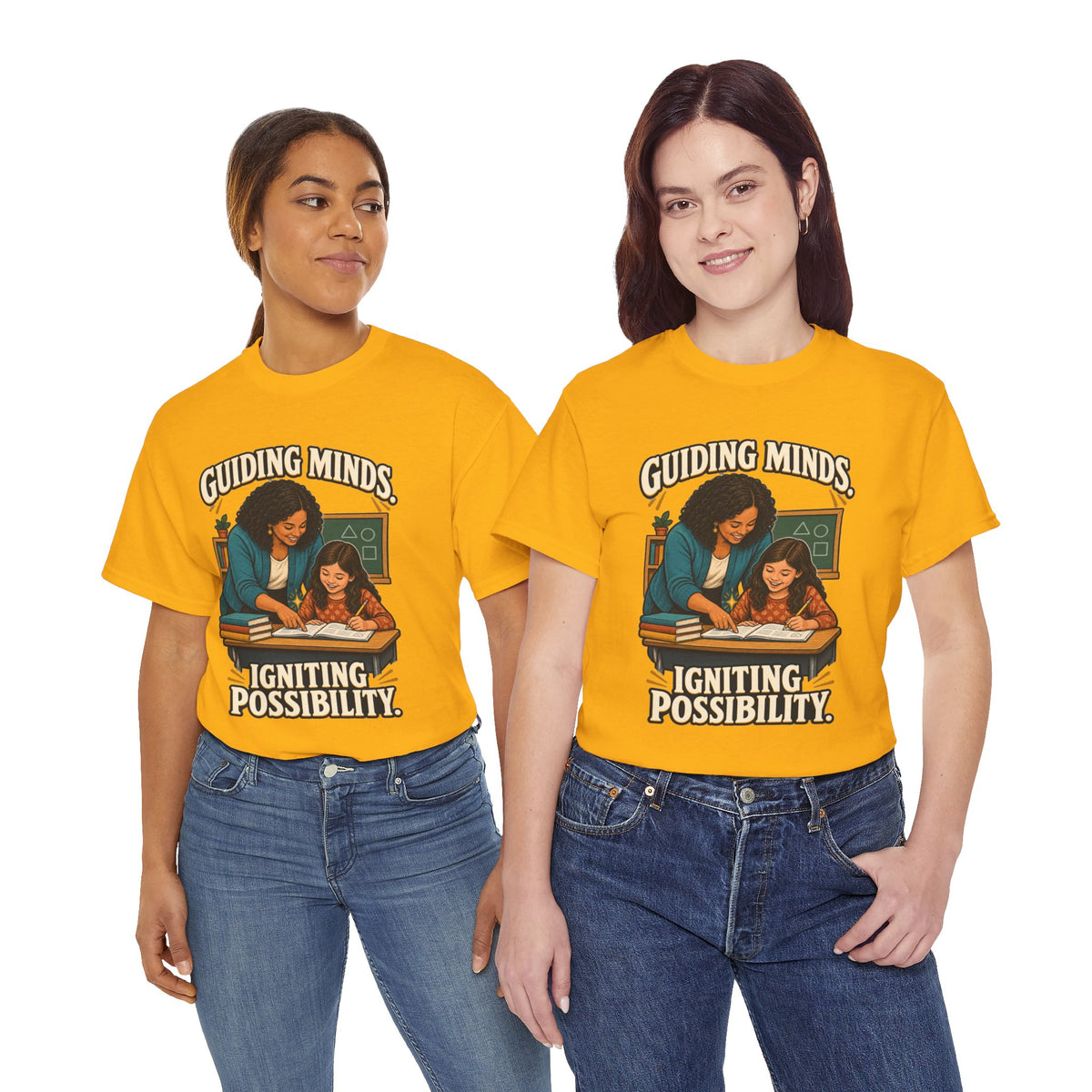 Guiding Minds, Igniting Possibility T-Shirt | Teacher Tribute