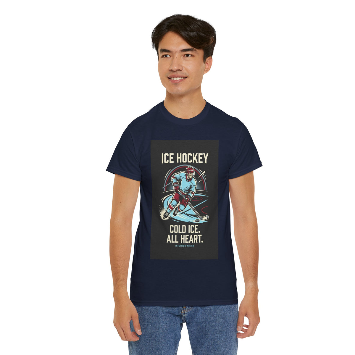 Cold Ice, All Heart Ice Hockey T-Shirt