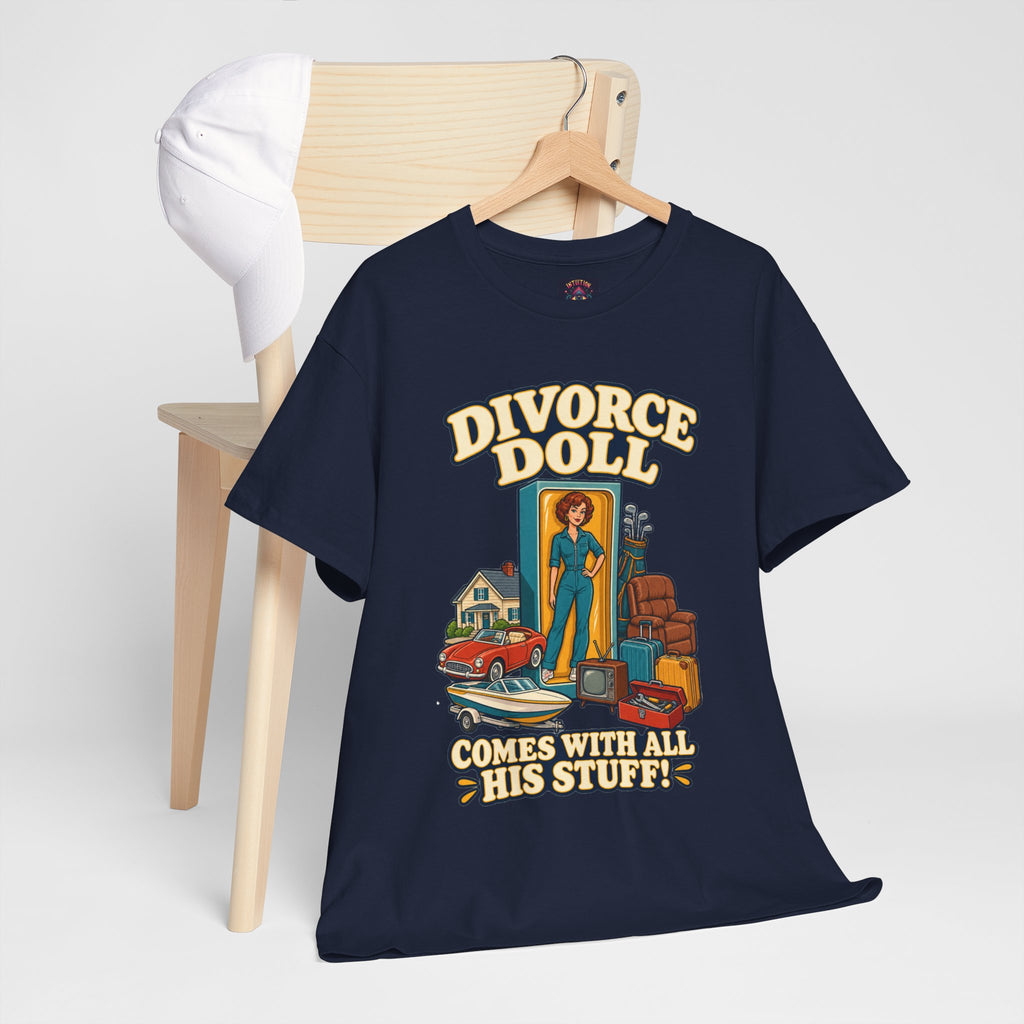 Comes With All His Stuff Funny Divorce T-Shirt