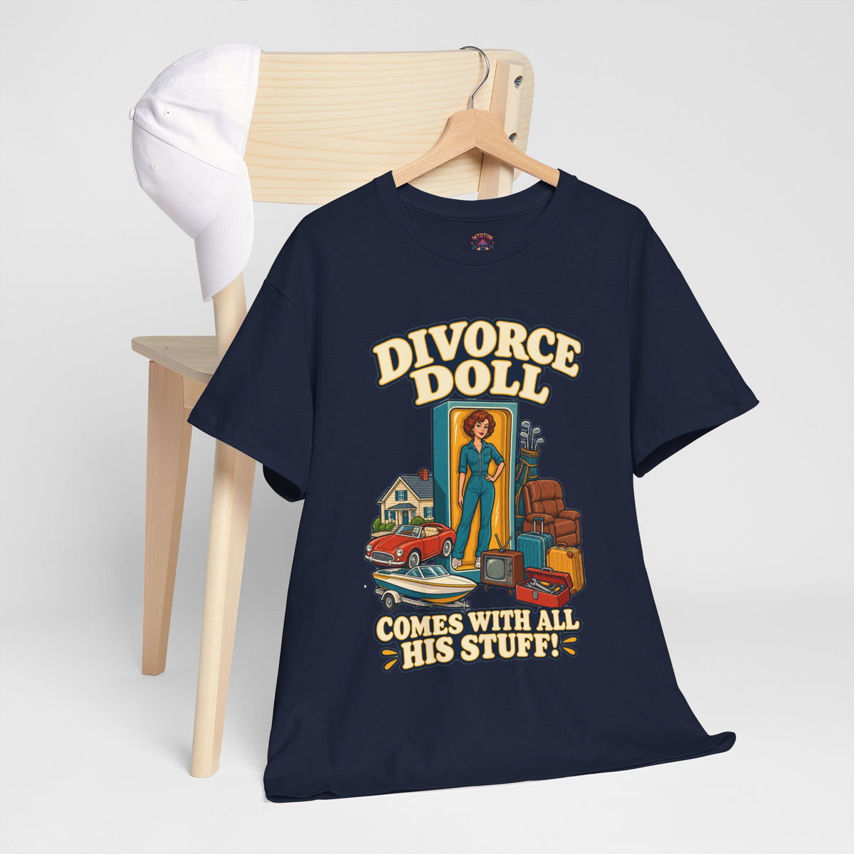 Comes With All His Stuff Funny Divorce T-Shirt