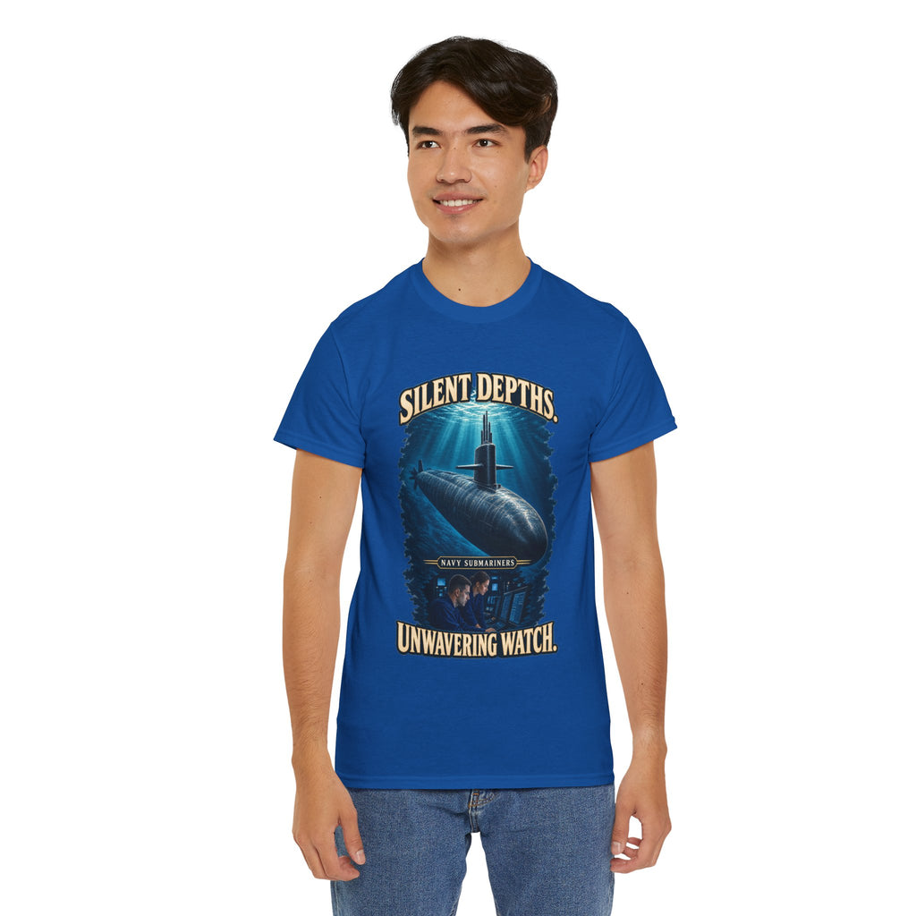 Silent Depths, Unwavering Watch T-Shirt | Submariner Tribute