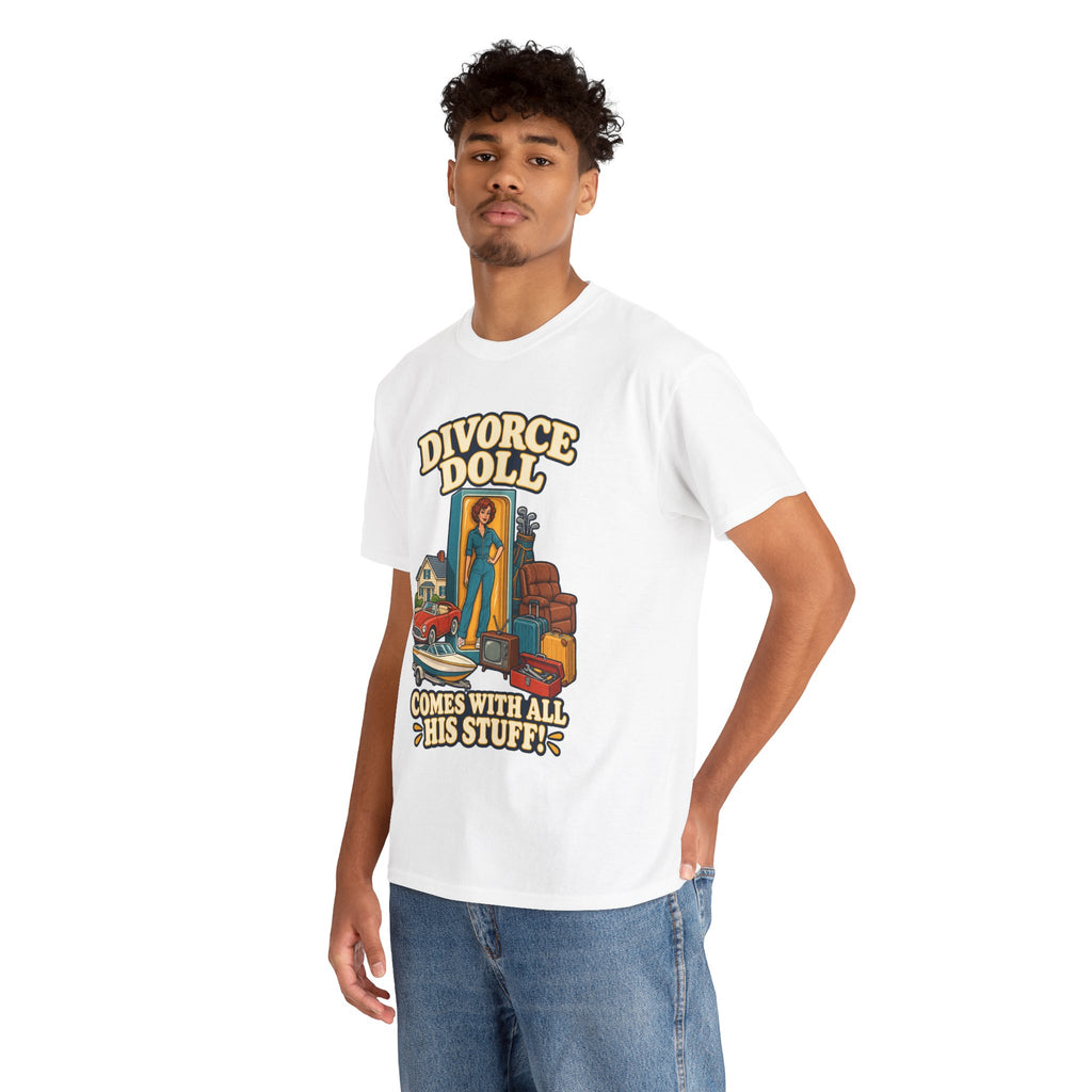 Comes With All His Stuff Funny Divorce T-Shirt