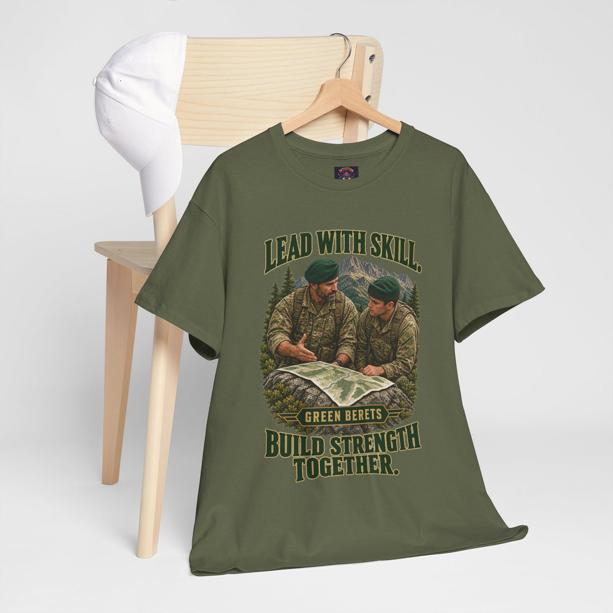 Green Berets Tribute T-Shirt | Lead with Skill, Build Strength Together