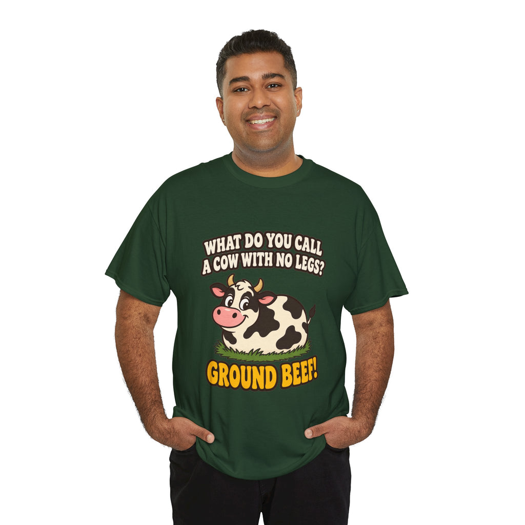 Ground Beef Cow Pun T-Shirt | Dad Joke Humor