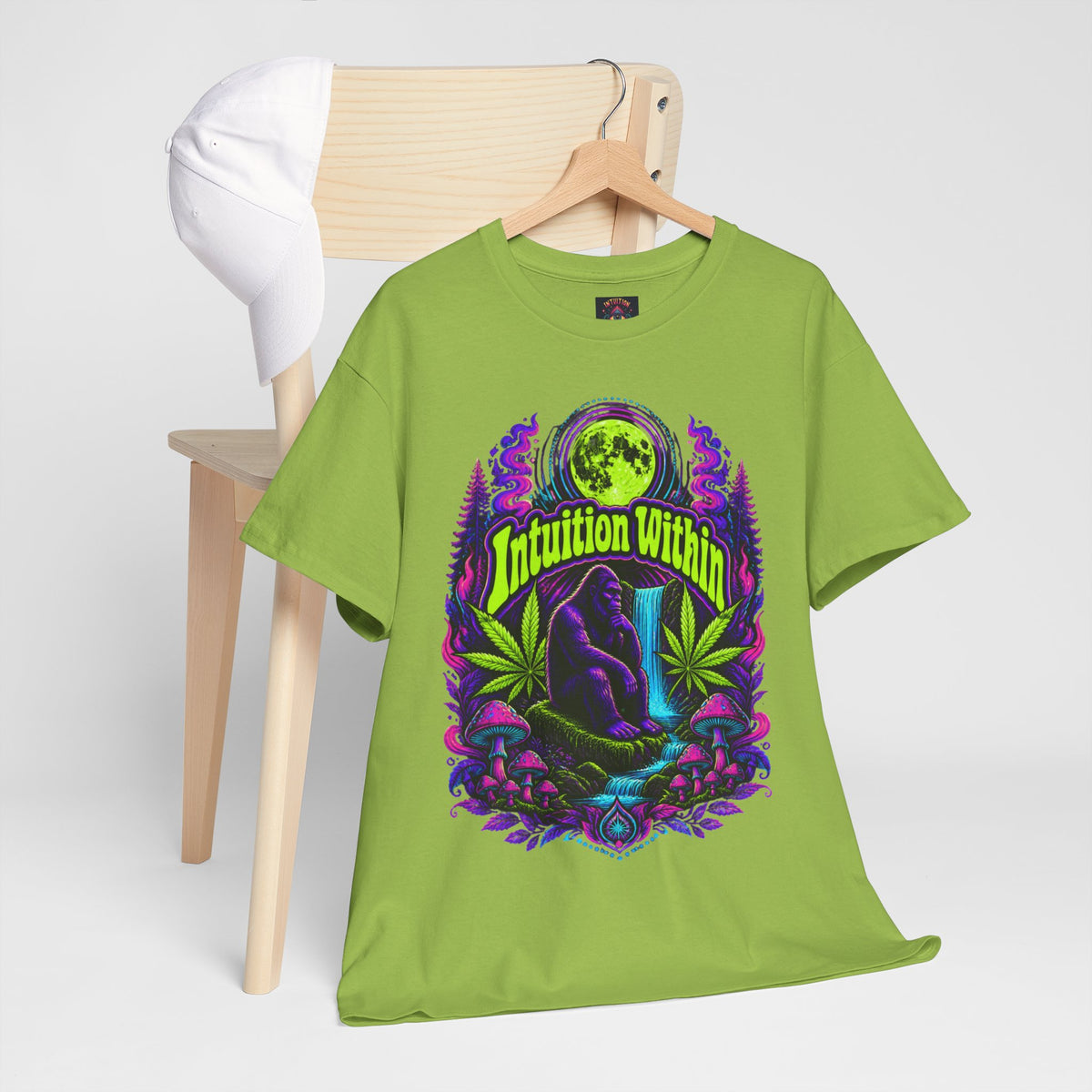 Moonlit Bigfoot Waterfall Graphic Tee