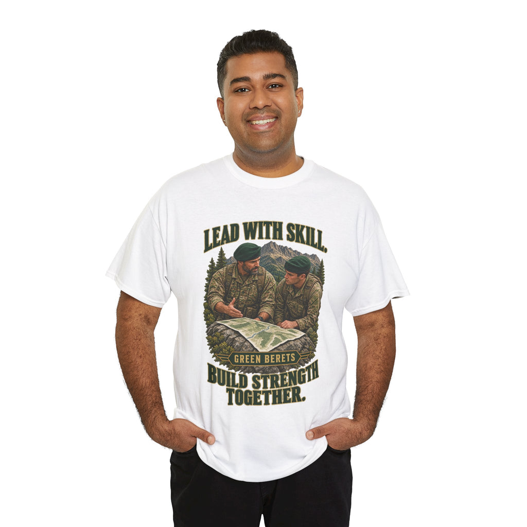 Green Berets Tribute T-Shirt | Lead with Skill, Build Strength Together