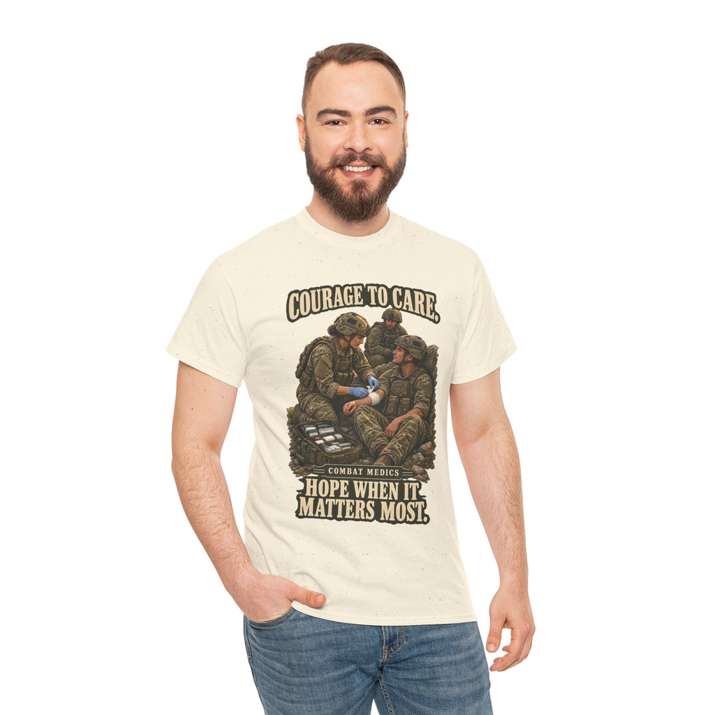 Courage to Care Combat Medic T-Shirt | Military Tribute