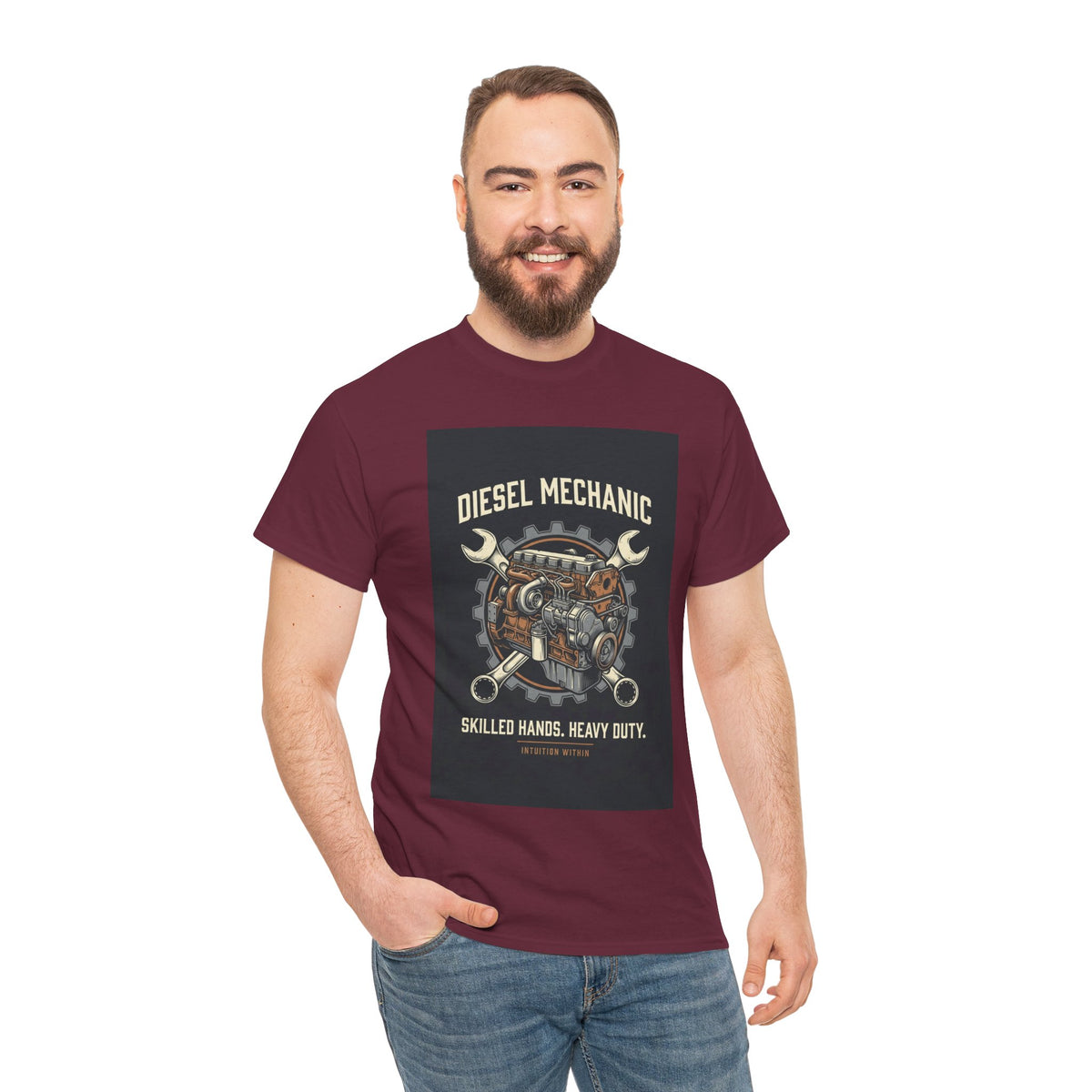 Skilled Hands, Heavy Duty Diesel Mechanic T-Shirt