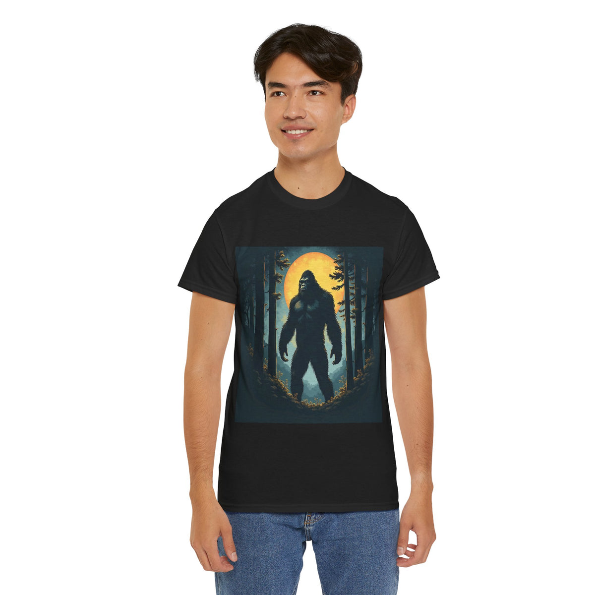 Bigfoot Forest Moon Graphic Tee