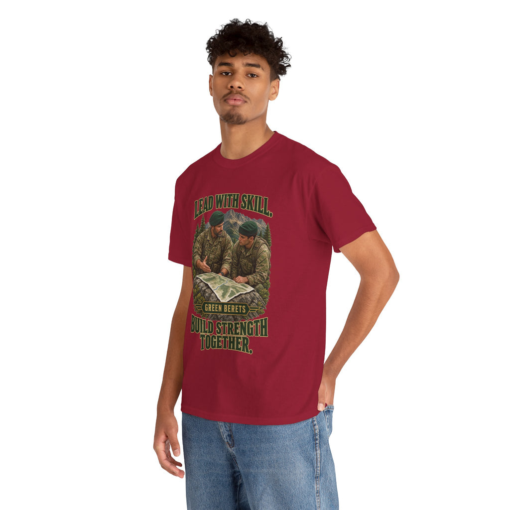 Green Berets Tribute T-Shirt | Lead with Skill, Build Strength Together