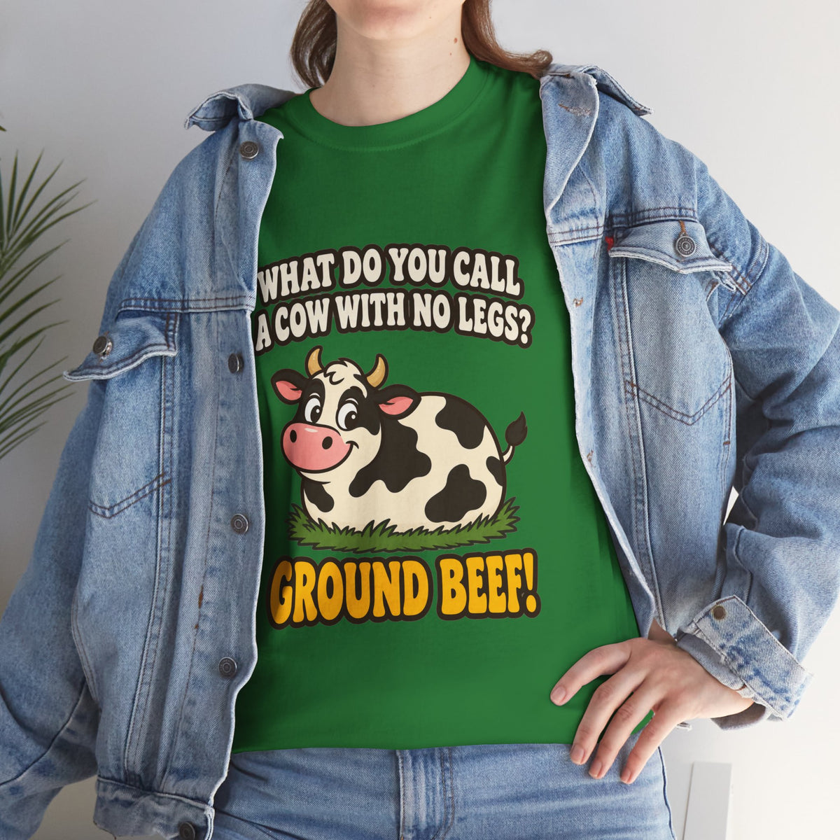 Ground Beef Cow Pun T-Shirt | Dad Joke Humor