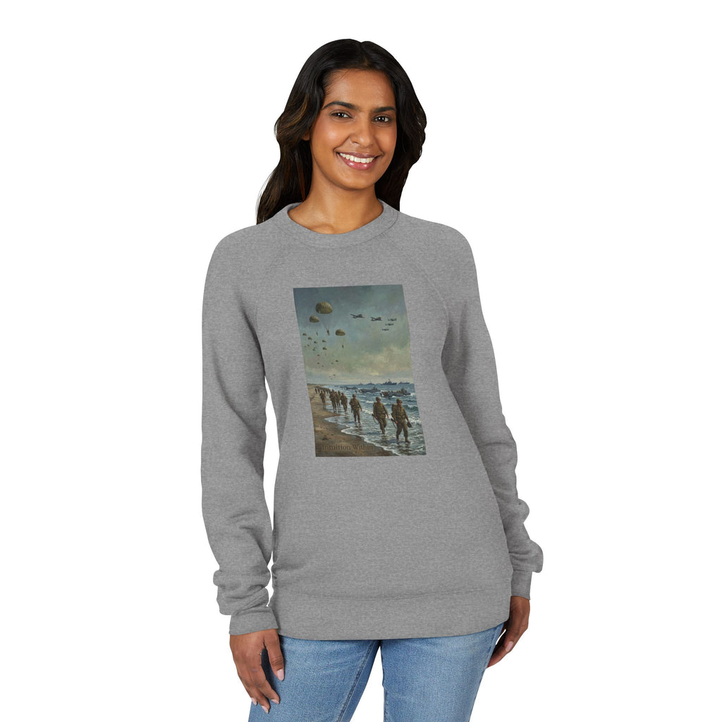 Intuition Within Military Signature Bella+Canvas Sweatshirt | Beach Landing Tribute