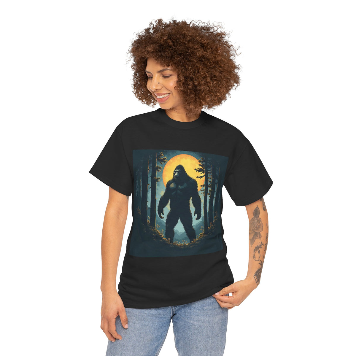Bigfoot Forest Moon Graphic Tee