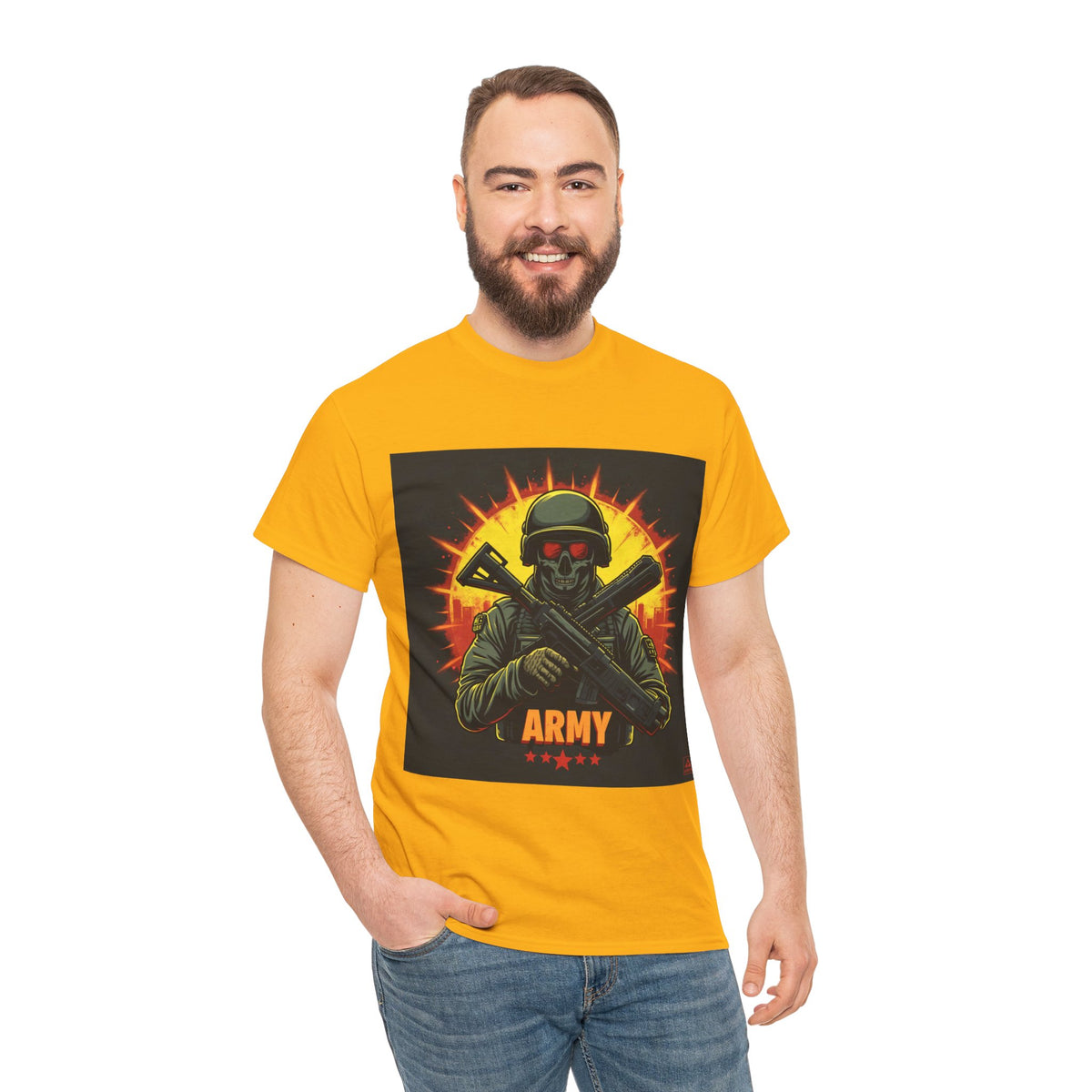 Army Skull Graphic T-Shirt