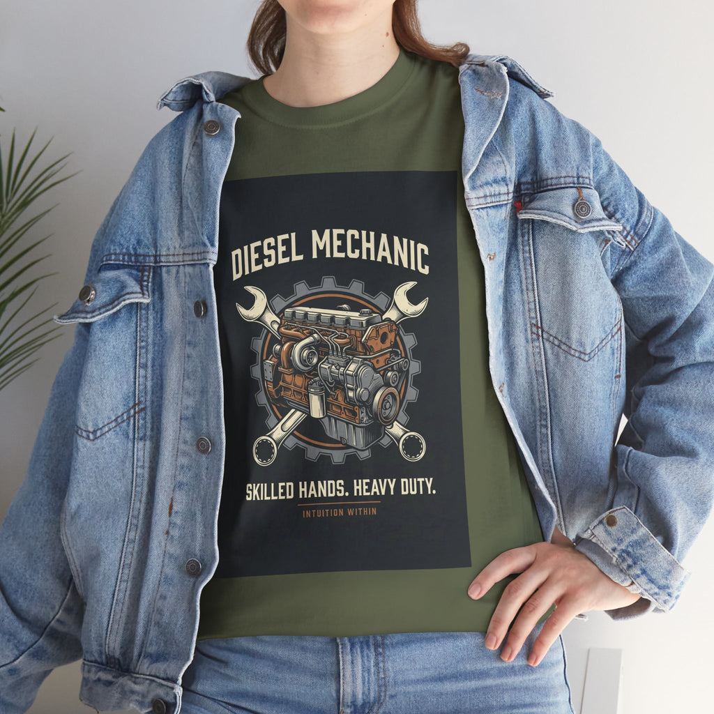 Skilled Hands, Heavy Duty Diesel Mechanic T-Shirt