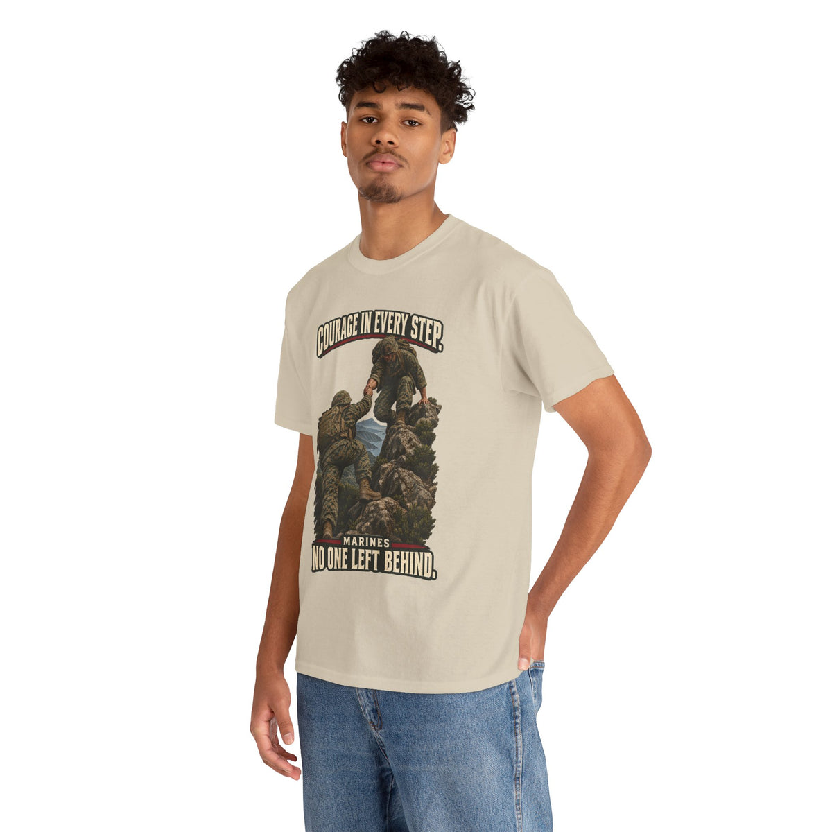 Courage in Every Step T-Shirt | Marines Tribute