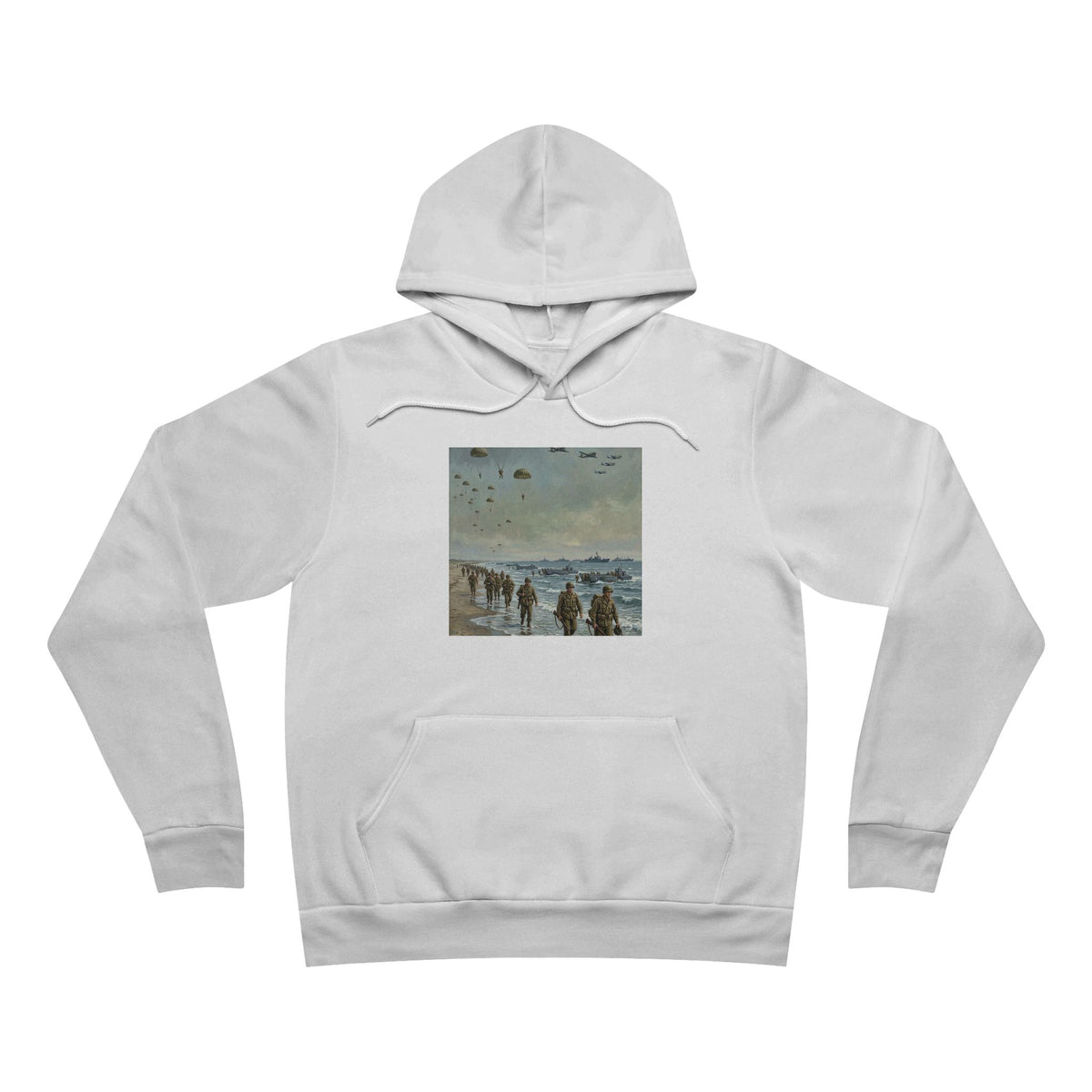 Intuition Within Military Signature Bella+Canvas Hoodie | Beach Landing Tribute