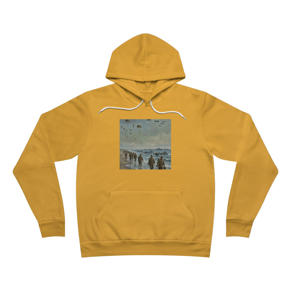 Intuition Within Military Signature Bella+Canvas Hoodie | Beach Landing Tribute