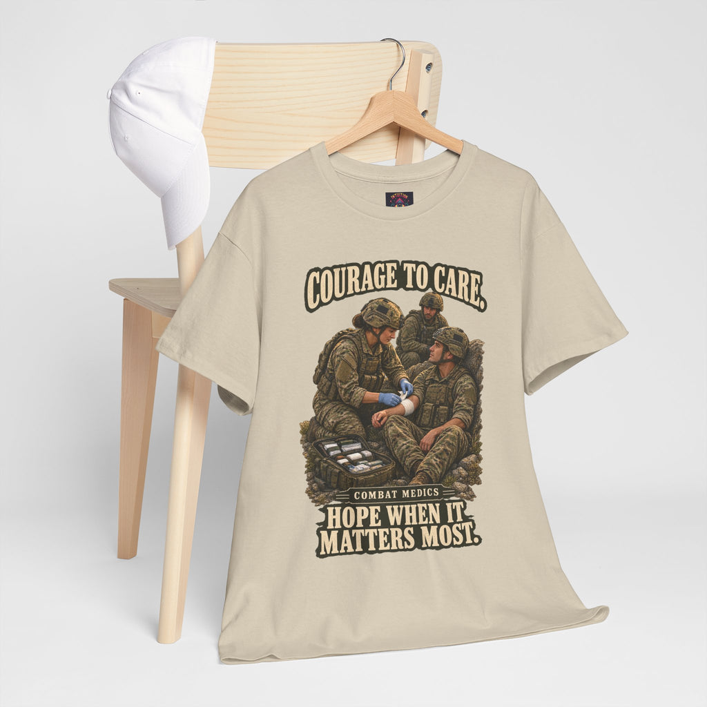 Courage to Care Combat Medic T-Shirt | Military Tribute