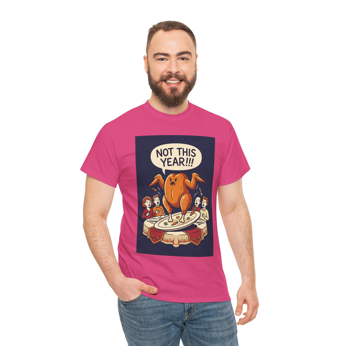 Not This Year! Turkey Thanksgiving T-Shirt | Holiday Humor