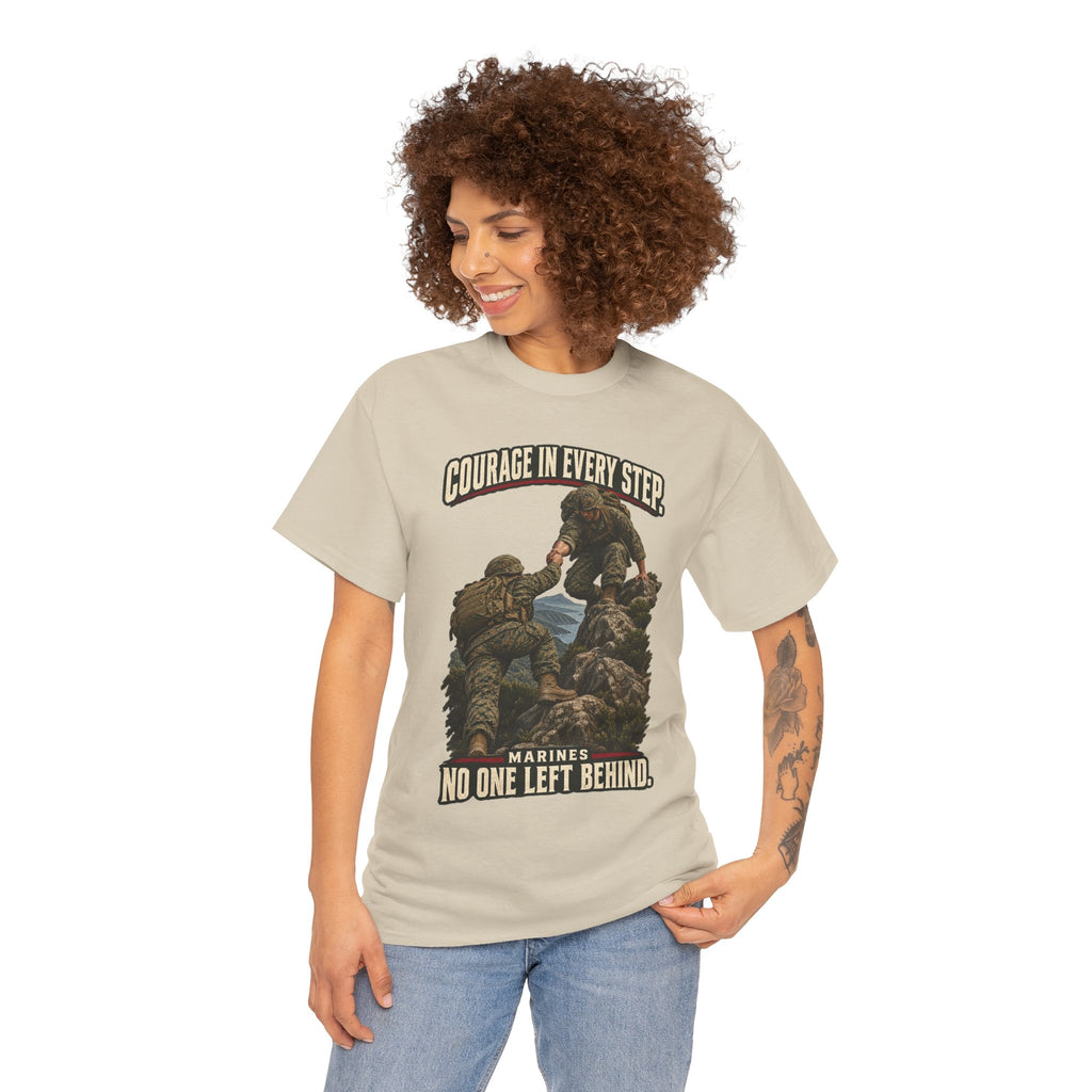 Courage in Every Step T-Shirt | Marines Tribute