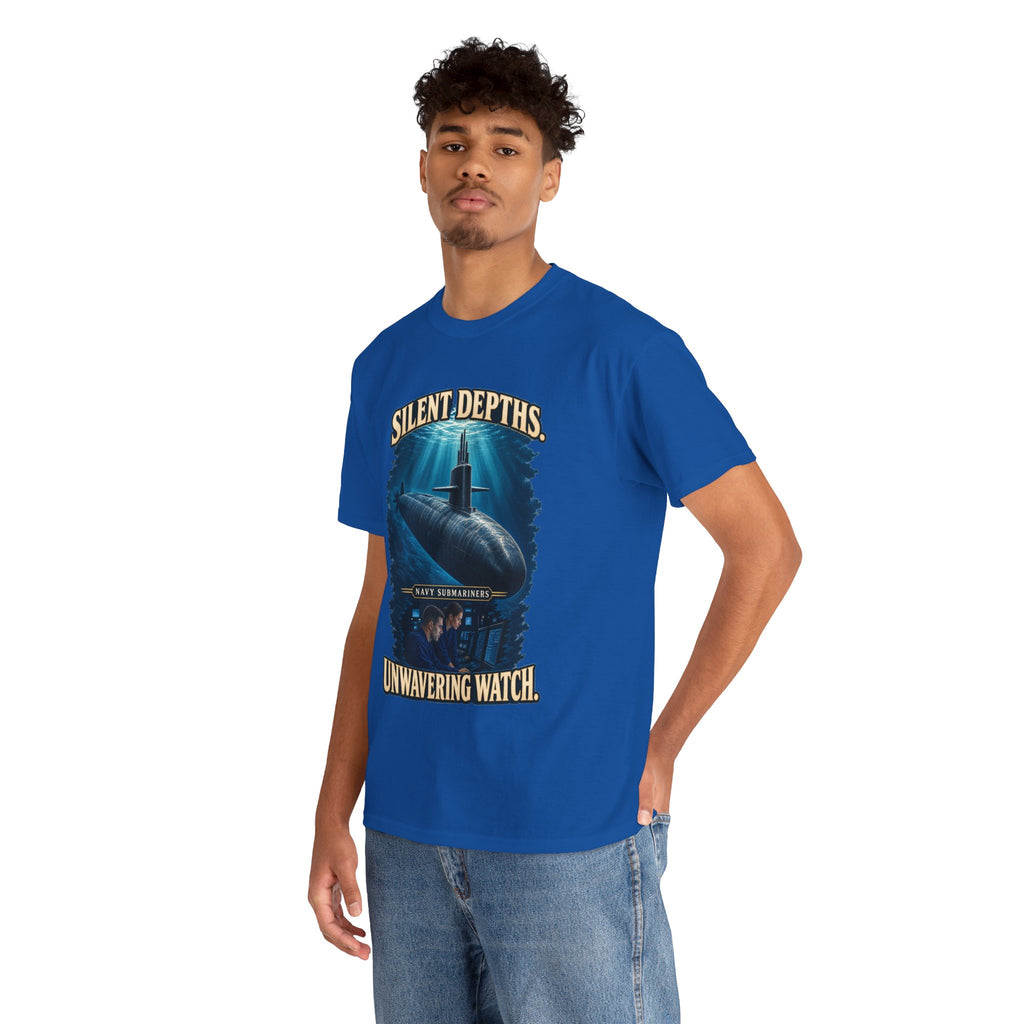 Silent Depths, Unwavering Watch T-Shirt | Submariner Tribute