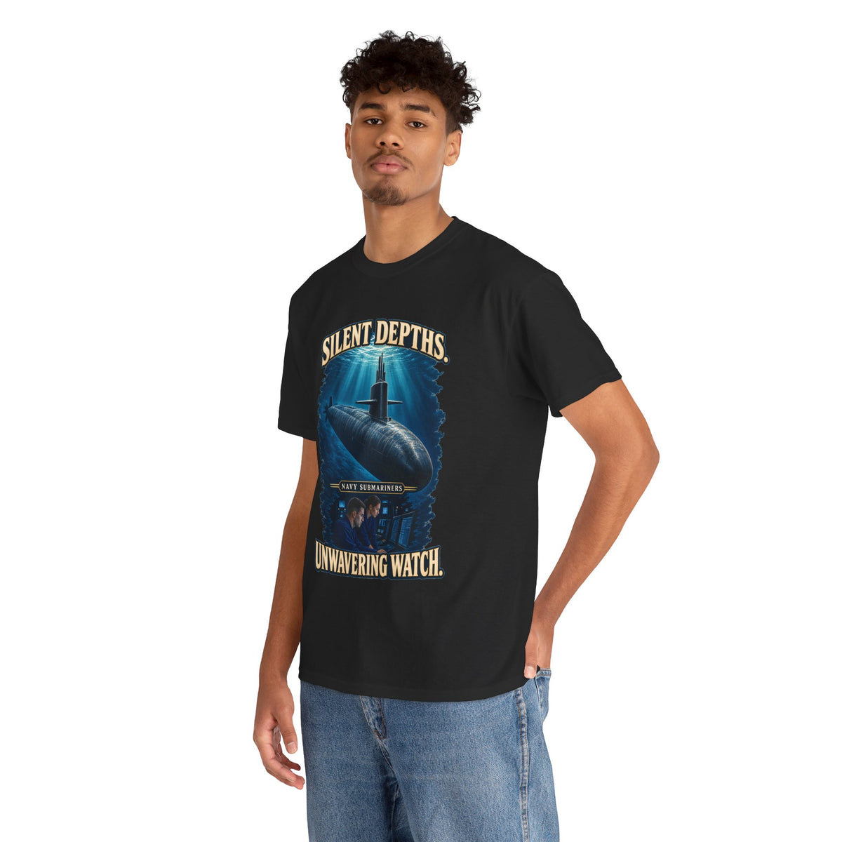 Silent Depths, Unwavering Watch T-Shirt | Submariner Tribute