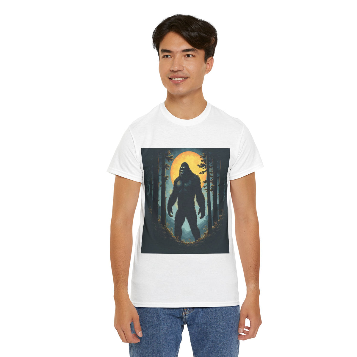 Bigfoot Forest Moon Graphic Tee