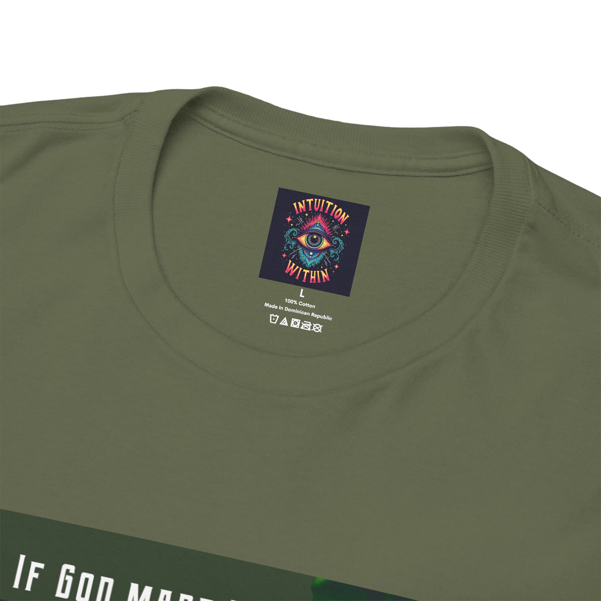 If God Made Marijuana Tee – Front Print | Intuition Within