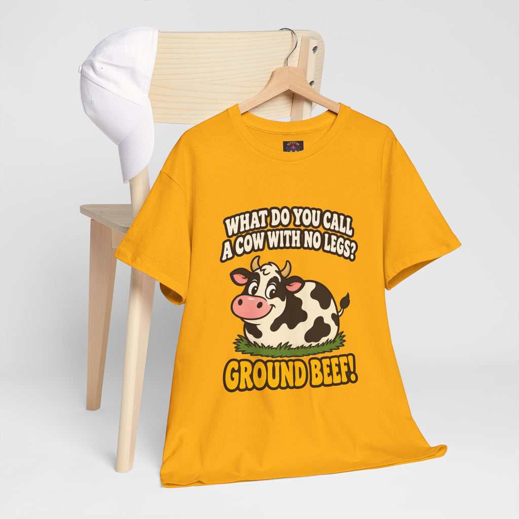 Ground Beef Cow Pun T-Shirt | Dad Joke Humor