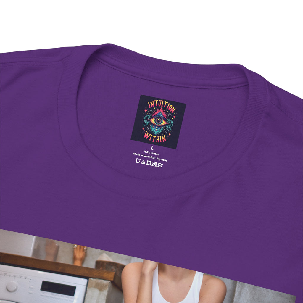 Still Together Bathroom Humor Tee – Female Design, Front Print | Intuition Within
