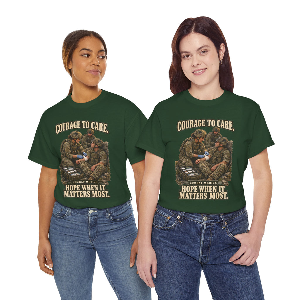 Courage to Care Combat Medic T-Shirt | Military Tribute