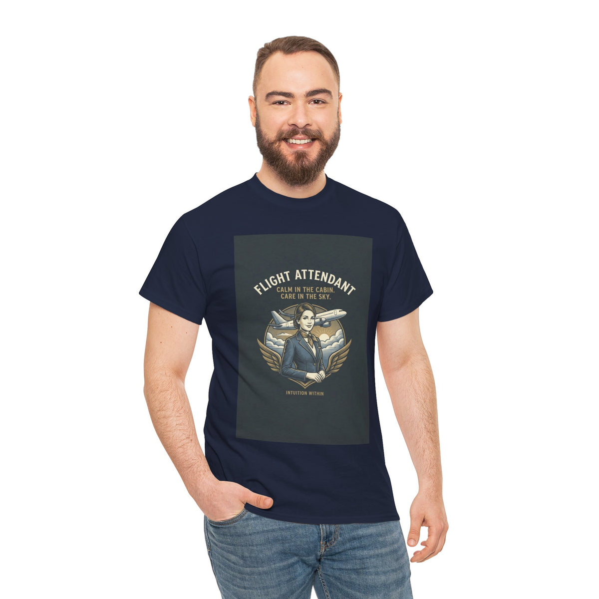 Flight Attendant T-Shirt | Calm in the Cabin