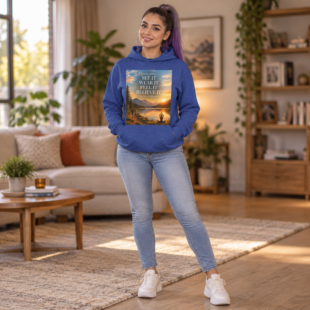 Intuition Within Signature Hooded Long Sleeve Tee | Believe It