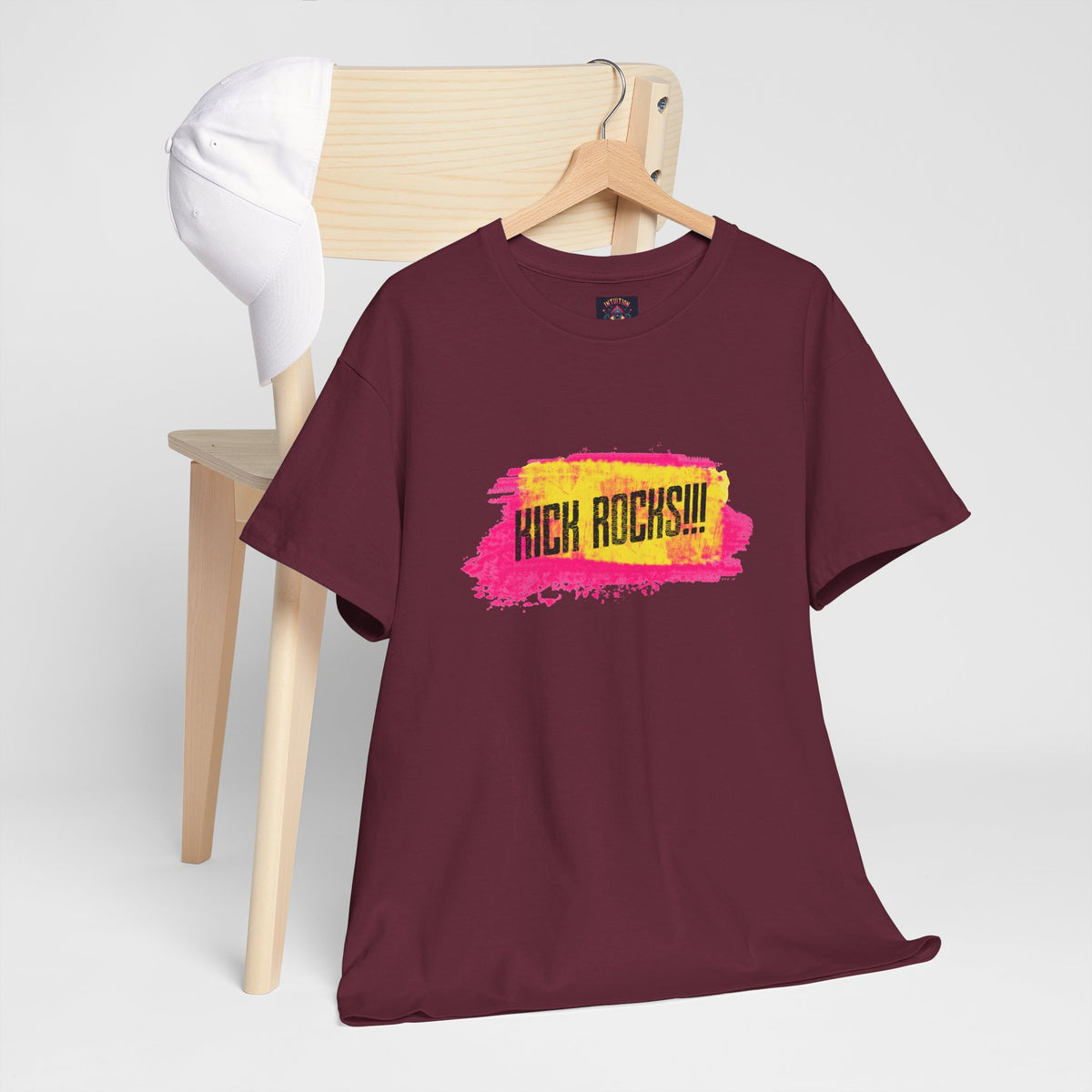Kick Rocks Brushstroke Tee – Front Print | Intuition Within