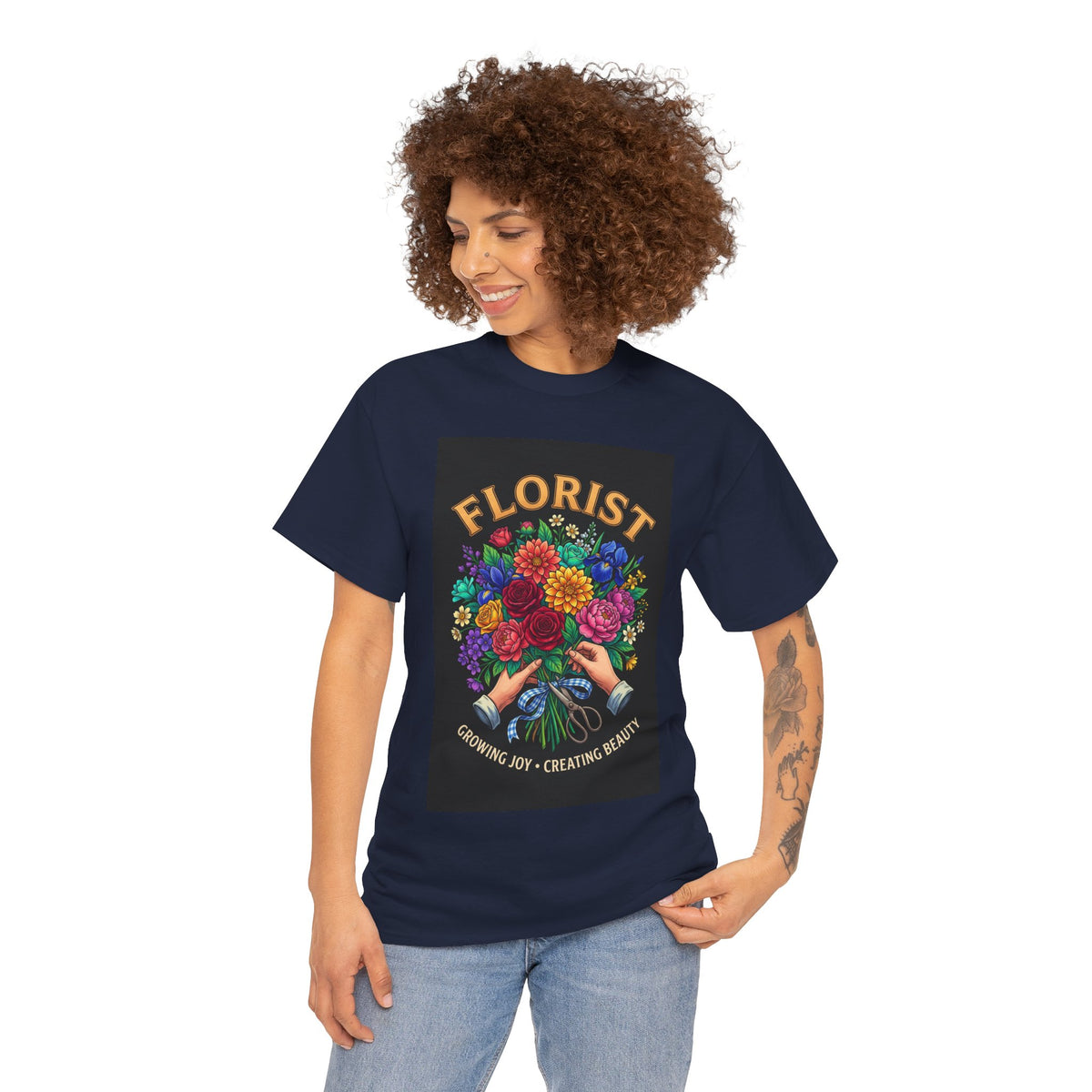 Growing Joy, Creating Beauty Florist T-Shirt